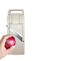 "Groothandel Mandoline Snijmachine Dd2626 Met 4 Roestvrijstalen Messen, Zware Groentefruitsnijder Voor Keukenrestaurant"