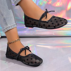 <span class=keywords><strong>Ballerine</strong></span> Mary Jane Trasparenti a Pois con Punta Quadrata e Fiocco, 2 Colori, Estate 2026, Stile Coquette OEM - Product Image 4