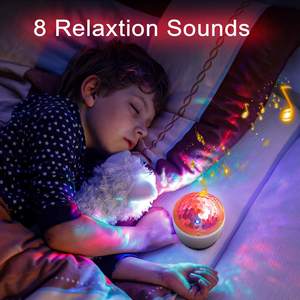 Dropshipping costruito in <span class=keywords><strong>buona</strong></span> altoparlante telecomando suoni naturali universo galassia stella stellata proiettore di luce notturna per i bambini - Product Image 3