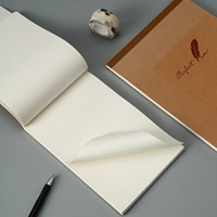 Kraftpapier Notizblock 140mm*210mm 60 Blatt Blanko Schreibblock Kraftpapier-Umschlag 240 Stück/Karton Großhandel