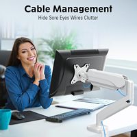 Bras de moniteur articulé à ressort simple KALOC DS300 pour écran PC robuste, réglable et portable