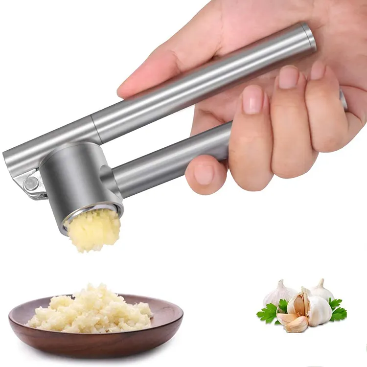 Pressa per aglio Amazon top seller accessori da cucina convenienti di alta qualità utensile da cucina pressa per aglio allo zenzero in acciaio inossidabile
