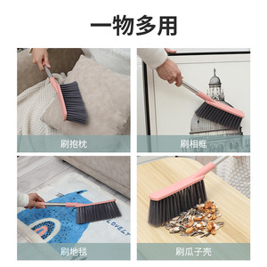 Multifunctional Bed <b>Brush</b> Stainless Steel Long Handle Soft Bristles For Bed Sofa Cleaning - Product Image 4