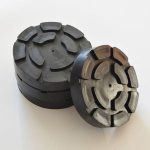 Adaptador de riel de marco de almohadillas elevadoras de gato de piso de coche de goma redonda - Product Image 2