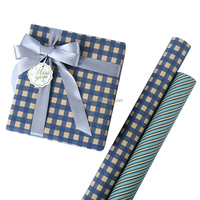 Papier d'emballage cadeau kraft avec impression personnalisée écologique