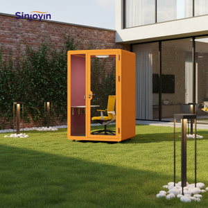 Cabina Silenziosa per Ufficio, Cabina Telefonica Modulare Mobile Insonorizzata con Arredamento per Ufficio, Cabine Aperte e Silenziose - Product Image 2