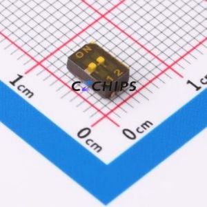 218-2LPSTJ DIP Switch Switch Flat Toggle, Groove Type Single Pole Single Throw 2 J-Lead - Product Image 1