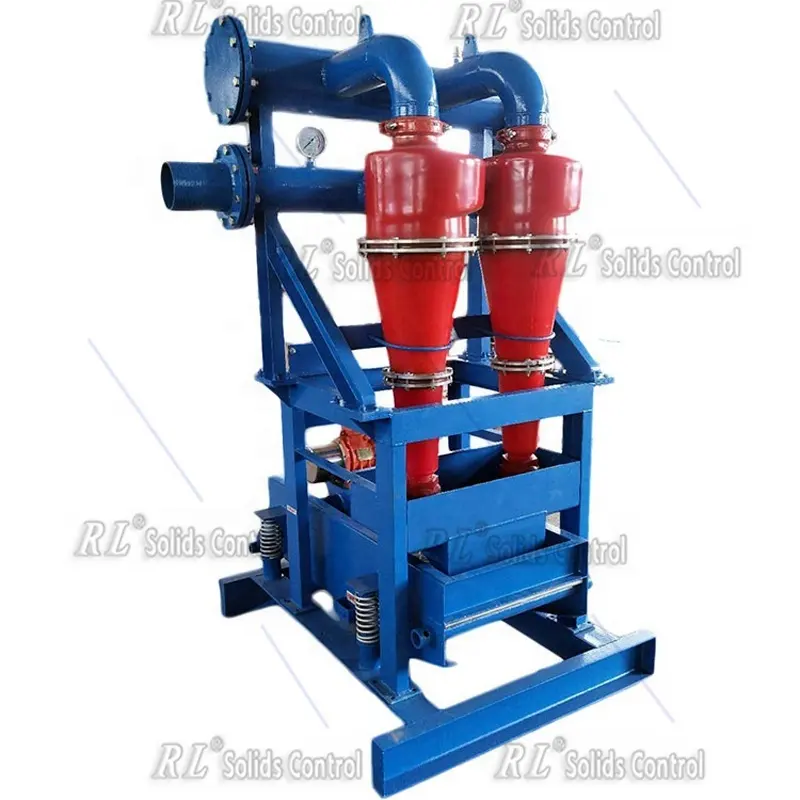 Drilling mud treatment hydrocyclone desander mud solid control waste gas treatment equipment