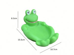 Custom Logo Cartoon Vinyl Water Play One-To-Three Nesting Frogs Squeeze Sound Children's Bathroom <b>Bath</b> Floating Toy - Product Image 6