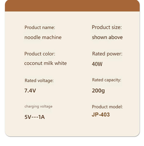 Machine à presser les nouilles automatique, électrique et portative, petite machine domestique en acier inoxydable 304 pour la préparation de nouilles - Product Image 6