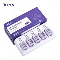 Bloque de vitrocerámica dental de disilicato de litio KEKR C14 para fresado CAD/CAM de coronas y carillas