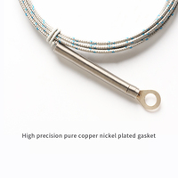 Capteur de température à montage en surface pour rondelle à ressort de type K/E/J à thermocouple avec fil de détection de température en option M6/M5