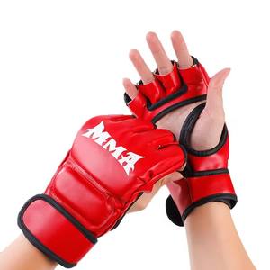 Haute qualité adulte enfants sanda formation MMA Muay Thai boxe combat sac de boxe hommes et <span class=keywords><strong>femmes</strong></span> demi-doigt gants de boxe - Product Image 2