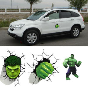 Pegatinas 3D divertidas personalizadas para coche, parachoques impermeable, escudo decorativo para arañazos en el cuerpo, nuevo diseño personalizado, juguete de dibujos animados de plástico - Product Image 2