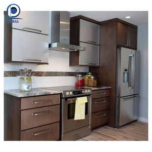 Meuble de <span class=keywords><strong>cuisine</strong></span> modulaire sur mesure pour petit appartement, décoration de <span class=keywords><strong>cuisine</strong></span> compacte et étroite - Product Image 3