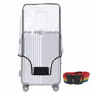 BSCI Factory Transparent PVC <b>Plastic</b> Luggage Cover Protector for <b>Suitcase</b> Clear Bag Cover - Product Image 1
