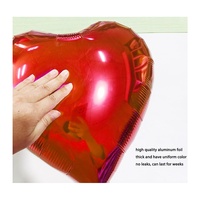 Grand ballon en aluminium en forme de cœur de 18 pouces pour Noël, anniversaire, Saint-Valentin, remise de diplôme, mariage, décoration de fête