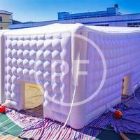 Logo gratuit tente de fête portable grande tente gonflable Igloo dôme tente gonflable discothèque chapiteau gonflable pour événement