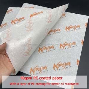 Papier d'emballage pour sandwichs et hamburgers, papier ciré de qualité alimentaire, résistant à la graisse, personnalisé - Product Image 6