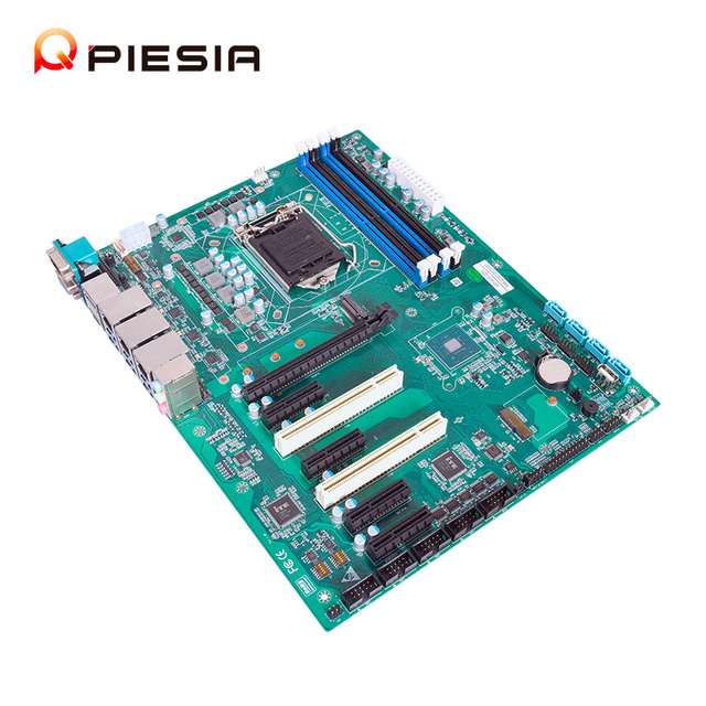 Piesia Intel 8th 9th LGA1151 B360 Motherboard 4*DDR4 Rich PCIe DP VGA EDP 13USB 4SATA 6COM X86 Industrial Mini ATX Motherboard