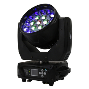 Trung quốc sản xuất 19*15 Wát rửa <span class=keywords><strong>zoom</strong></span> <span class=keywords><strong>led</strong></span> di chuyển đầu màu sắc pha trộn ánh sáng x Đèn sân khấu cho Luces DJ lớn hoạt động - Product Image 1