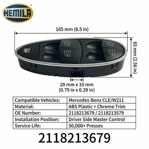 Pièces de véhicule HEMILA pour Mercedes-Benz <span class=keywords><strong>CLE</strong></span>/W211 OE : 2118213679 2118213579 Clignotant Commutateur de commande de fenêtre Système électrique - Product Image 2