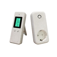 Termostato programable con diseño LCD, fácil de usar, enchufable, inalámbrico, para calefacción o refrigeración en la sala de estar del hogar.