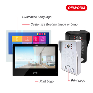Thông minh video chuông cửa 1080P HD thép không gỉ màn hình cảm ứng intercom Bộ dụng cụ dễ dàng 2 Dây Cài đặt sử dụng ngoài trời phát hiện chuyển động - Product Image 6