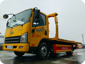 รถยกพ่วง FAW Tiger V 4x2 ดีเซล เกียร์ธรรมดา แบบพื้นเรียบ สำหรับงานหนัก ความยาว 5995 มม. ผลิตในจีน มาตรฐานไอเสีย 6b รถกู้ภัยบนท้องถนน - Product Image 2