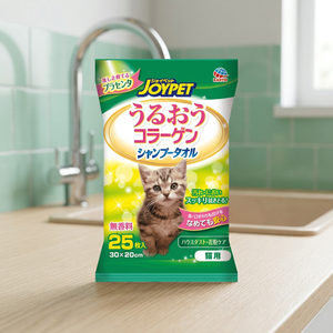 Toallitas Húmedas de Colágeno para Gatos Joypet, Sin Perfume, 25 Hojas, 30x20cm, para Gatitos - Product Image 2