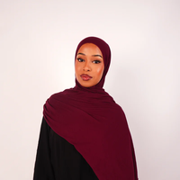 Voile en jersey de coton 2026 en gros, personnalisation de marque, fabricant de marque privée pour la mode féminine musulmane