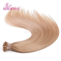 Extensions de cheveux I-Tip 100% cheveux humains Remy alignés sur les cuticules, pointe micro-link, fusion à froid pour salon, vente en gros