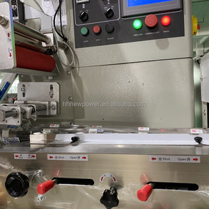 Servo Motor Pillow Type Chocolate Ball Bar Flow Wrap Packaging Cereal Bar Horizontal Packing <b>Machine</b> With <b>Punch</b> Function - Product Image 3