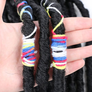 Vente en gros de cheveux synthétiques doux, Jumbo Dread Hair, tresses au crochet, Bac Locs, Faux Locs sensationnels et Locs souples avec ligne colorée - Product Image 3