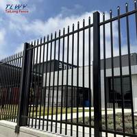 Clôture amovible en acier zingué, garde-corps forgé épaissi, clôture revêtue de zinc