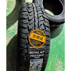 <span class=keywords><strong>Pneu</strong></span> radial tout-terrain P225/75R15 102T AT pour 4x4, SUV, pick-up, compatible avec les modèles <span class=keywords><strong>Suzuki</strong></span> <span class=keywords><strong>Jimny</strong></span>, Vitara, Haval H3, vente en gros d'usine. - Product Image 1
