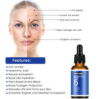 Sérum 5 en 1 Anti-âge Sérum rajeunissant avec niacinamide Astaxanthine Sérum Vitamines E Traitement éclaircissant