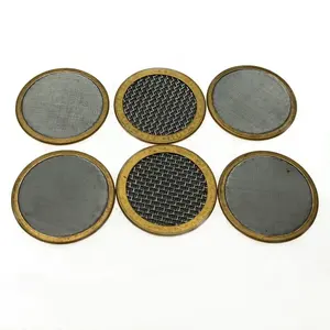 Disco de filtro de malla de acero inoxidable, 25mm, 50mm, 304, 316