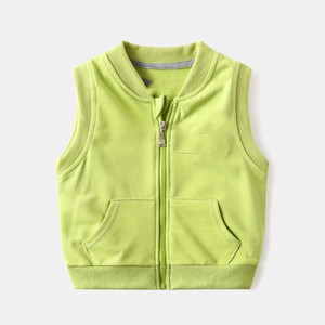 Gilet coupe-vent personnalisé avec logo pour garçons et filles, veste zippée, manteau d'hiver pour enfants, vêtements d'extérieur d'automne sans manches - Product Image 5