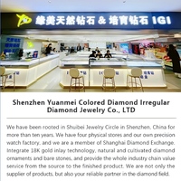 Vente directe d'usine Yuanmei : Collier en or 18 carats serti de diamants cultivés. Ceci est un accessoire féminin extrêmement charmant