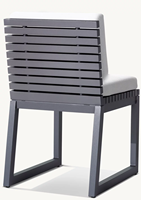 Chaises de salle à manger d'extérieur 8 places pour tout temps avec ensemble de table luxueux