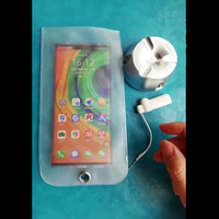 Pochette PVC recyclable personnalisée anti-caméra pour téléphone portable, fermeture éclair, sans photos, 10,5x20,5cm pour l'électronique grand public