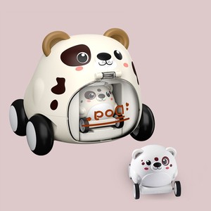 Coches de juguete de catapulta para niños y niñas de 2 a 3 años, coches alimentados por fricción para niños pequeños, coche de empuje y viaje, juguetes de animales de dibujos animados, regalo - Product Image 4