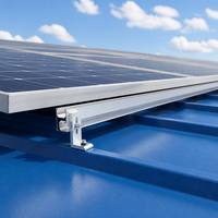 Accessoires solaires, support de montage sur rail solaire en aluminium anodisé haute résistance AL 6005 T5