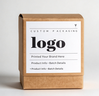 Boîte cadeau pour festival, café filtre, thé, emballage en papier kraft carré biodégradable avec structure pliable