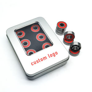 608RS ABEC Skateboard bantalan papan panjang bantalan bola baja krom tunggal untuk restoran 608 Z ZZ RS 2RS Roller - Product Image 4