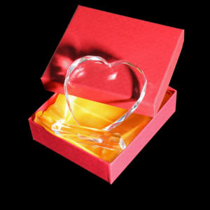 مخصص القلب شكل فارغة K9 الكريستال نصب تذكاري زجاجي النقش بالليزر أو الأشعة فوق البنفسجية الطباعة جائزة كأس للبطولات بلوري الشكل - Product Image 4