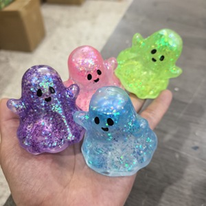Set Temático de Halloween: Juguete Blandito de Látex PU con Forma de Murciélago, Fantasma y Calabaza para Regalo de Halloween - Product Image 5