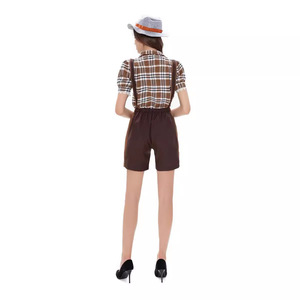 Costumes d'Oktoberfest unisexes pour adultes, kits de bière, pantalons de style allemand pour spectacles sur scène, polyester/rayonne, en stock - Product Image 4