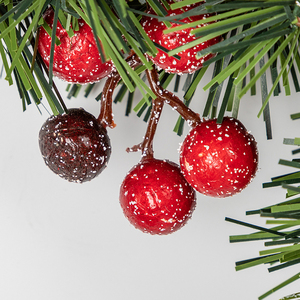 <b>Fruit</b> Teardrop Scene Inverted Collapsible Christmas Tree Hooks Pe Plastic With Iron Grass and Red Christmas Decoration Supplies - Product Image 6